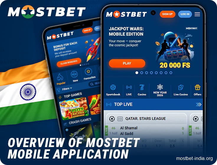 Mostbet mobile app for sports betting and casino games for Indian users